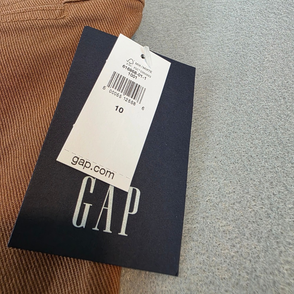 GAP Womens High Rise Utility Wide Leg Pant Spice Brown Preppy Pants sz 10 NWT - Picture 4 of 12